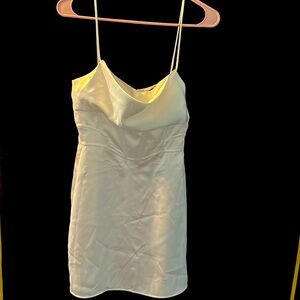 Zara satin effect dress
